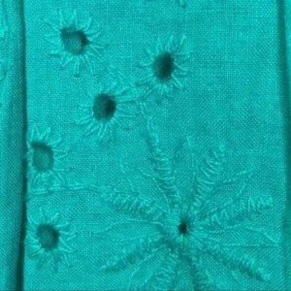 Andree by Unit Aimee Eyelet Dress - Teal Color - Size Small NWT - Picture 6 of 8